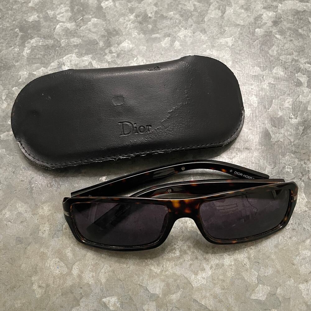 Christian Dior Homme Black Tie 38/NS Sunglasses Made in Italy Vintage Y2K SS 07